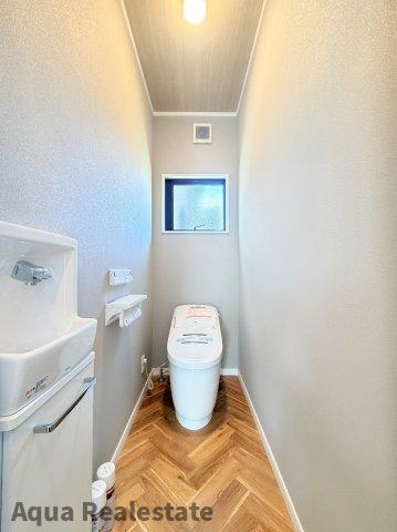 藍住町富吉字大向　新築分譲住宅のトイレ|トイレもきれいです