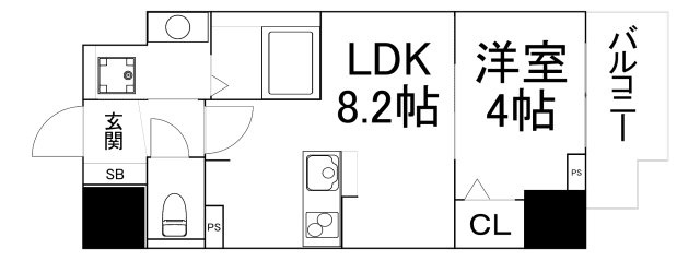 【間取り】 | ローズコーポ堺筋本町