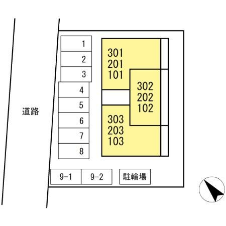 D-avance今本町B　　 刈谷市近郊の賃貸はクラスホーム刈谷店の区画図