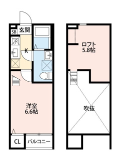 【間取り】 | エスペランサ　AK　松波 | 間取りです。