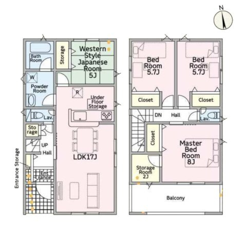 【間取り】 | 豊田市若林東町宮間46-20『仲介料無料』新築戸建て | 1号棟