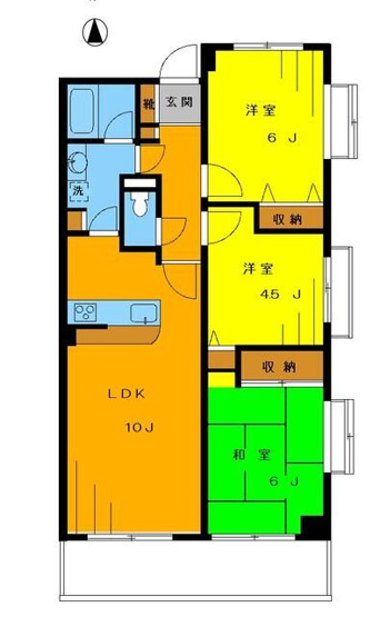 【間取り】 | ライオンズマンション中野桃園