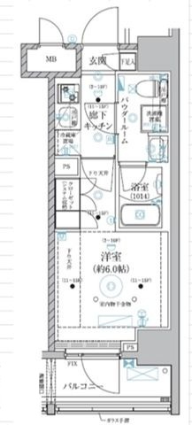 ベルグレード川崎AZの間取り|間取りです。