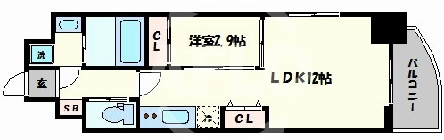 ラ・フォルム本町WESTの間取り|ラ・フォルム本町WEST　間取り