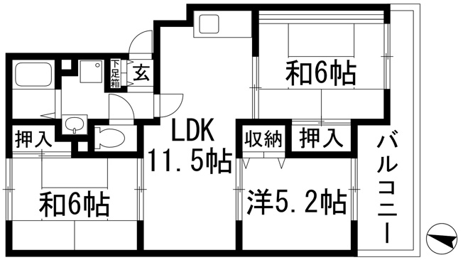 【間取り】 | パークサイド瑞穂