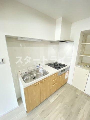 大阪市淀川区西中島４丁目の賃貸マンションのキッチン