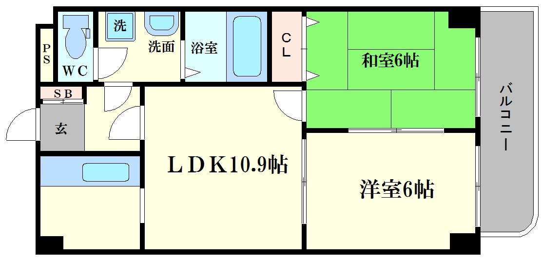 リッチライフダイコクの間取り