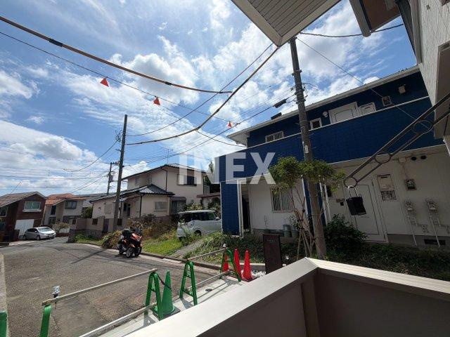 横浜市港北区岸根町のアパートの展望