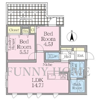 【間取り】 | コリーヌ駒場池尻