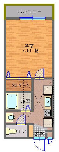 セナリオフォルム柏Ⅱの間取り