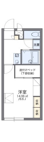 レオパレスＦＩＴⅡの間取り