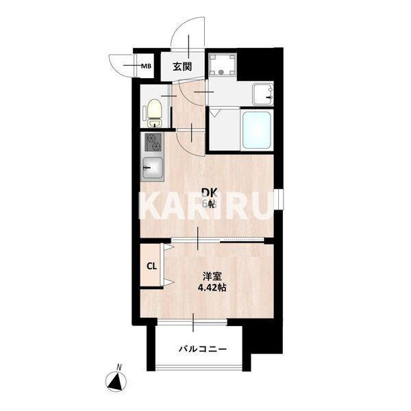 MAISON PREMIER UMEDA NORTHの間取り