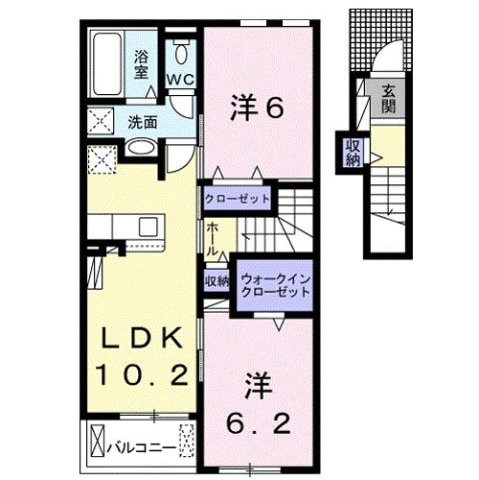 つゆくさハイツの間取り