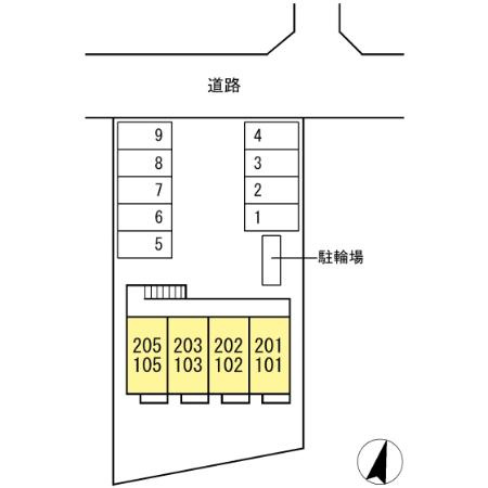 セジュール開沖の区画図