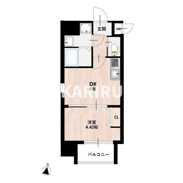 MAISON PREMIER UMEDA NORTHの間取り