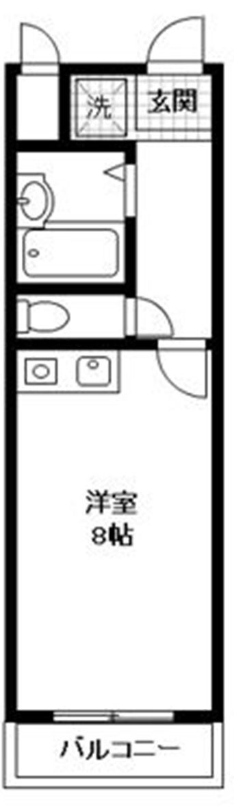 ポンデロッサ鶴見Ⅱ　の間取り|間取りです。