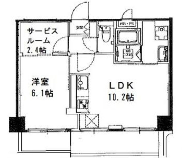 山手杉並ビルの間取り|間取りです。