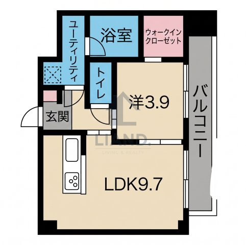  アールズプレイス福岡香椎駅前　香椎小学校区の間取り|アールズプレイス福岡香椎駅前