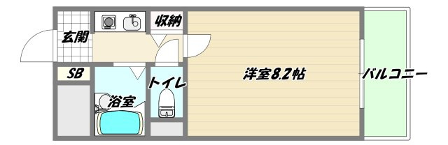 大阪市淀川区十三東３丁目の賃貸マンションの間取り