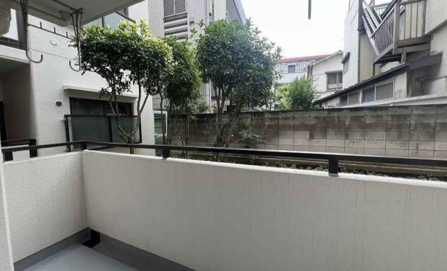 板橋区板橋４丁目の賃貸マンションのバルコニー
