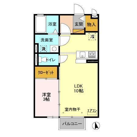 ウィルスクエアDの間取り