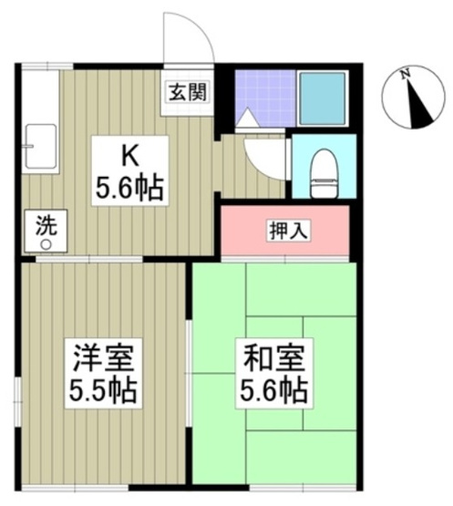 【間取り】 | サニーハイツ上柴