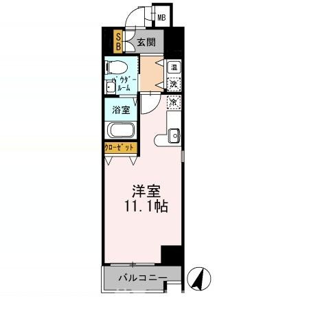 カスタリア三宮の間取り