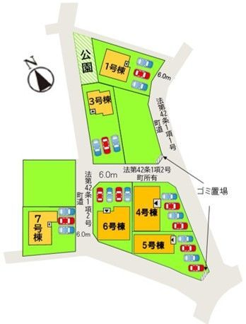 糟屋郡久山町大字久原7期の区画図