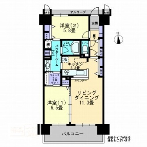 アルファステイツ上之町Ⅱの間取り|間取図