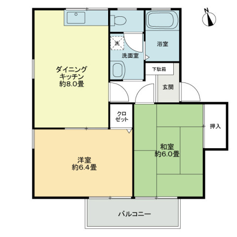 フォブール西尾の間取り|間取図