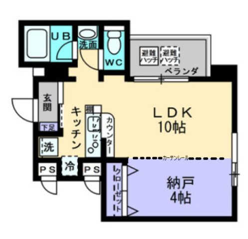 コリドール中央の間取り|間取図