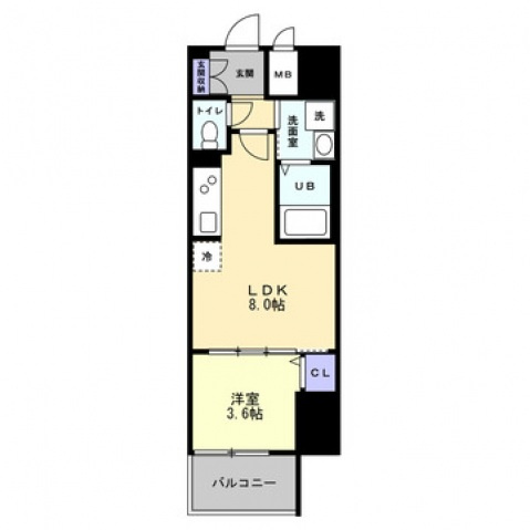 S-RESIDENCE中新町avelisの間取り|間取図