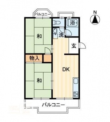 居石マンションの間取り|間取図