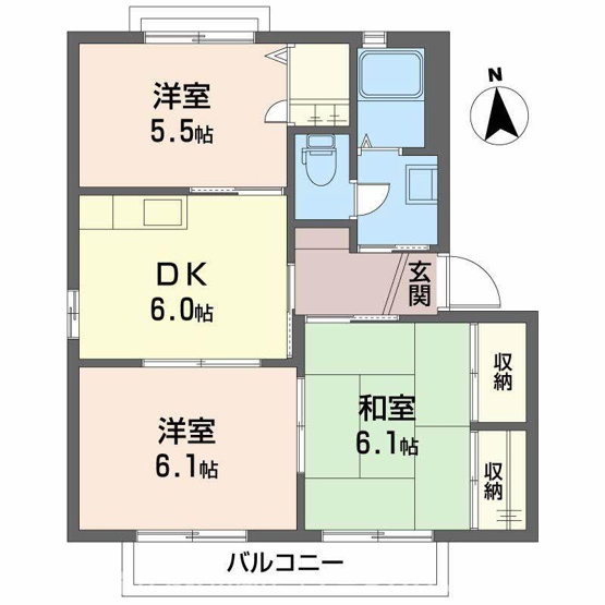 【間取り】 | メゾン志津川 Ｃ棟