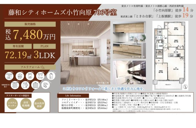 【その他】 | 藤和シティホームズ小竹向原　仲介手数料無料＋40万円現金プレゼント中