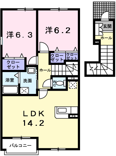 ベルソレイユの間取り