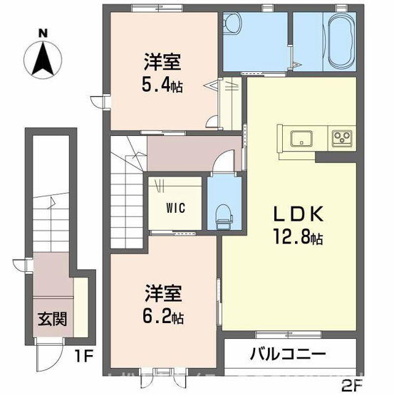 【間取り】 | テラスコート東垣生 Ａ棟