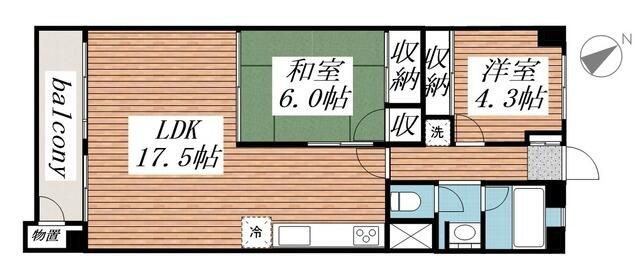海神コーポの間取り