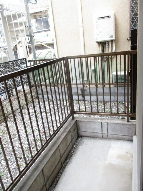 北区岩淵町の賃貸マンションのバルコニー
