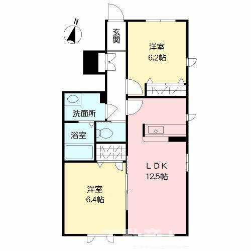 ピエソンプラン　Ⅱ棟の間取り