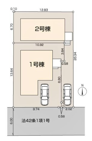 東村山市諏訪町2丁目第5　全2棟　2号棟
