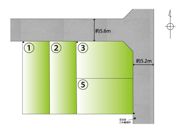土佐町2丁目・新築戸建の区画図
