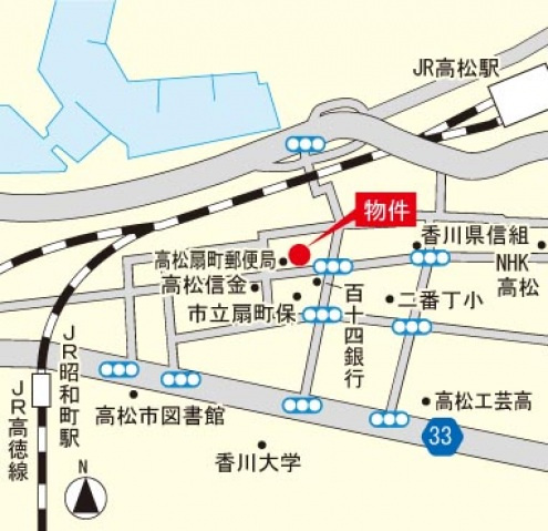 アルファエステート扇町|案内図
