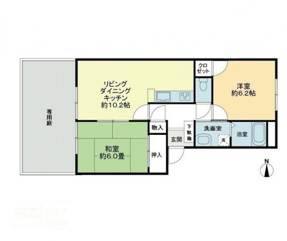フォブール屋島２１の間取り|間取図