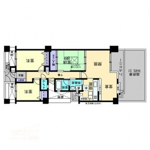 アルファステイツ屋島の間取り|間取図