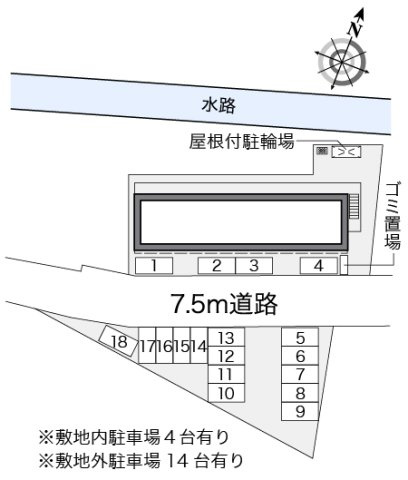 レオパレス加納院吉田の区画図