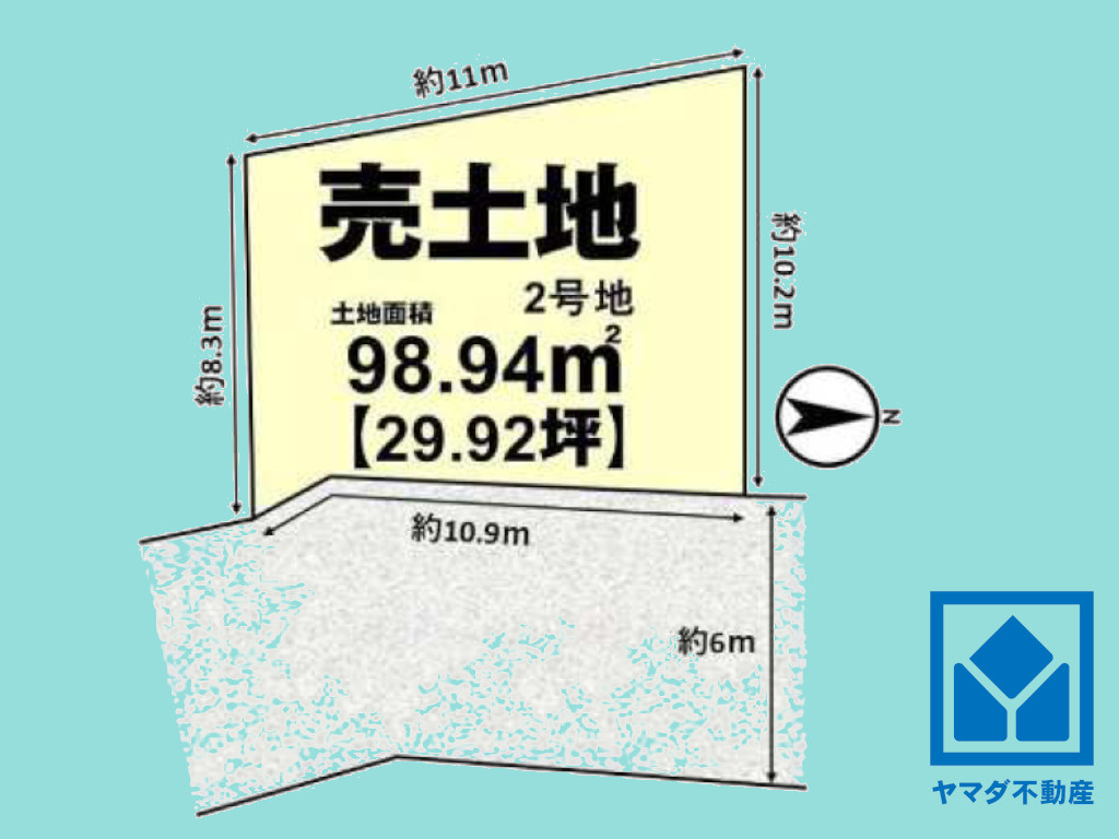 伏見区久我本町の土地図