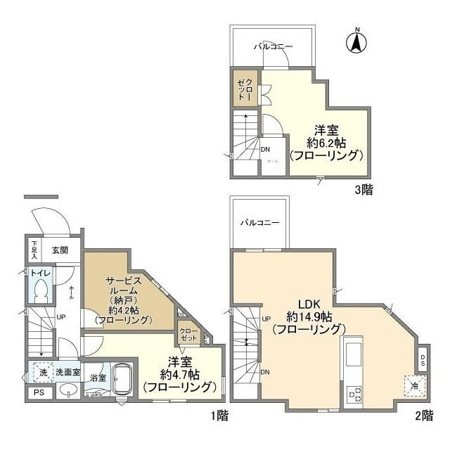 Ｋｏｌｅｔ三軒茶屋の間取り