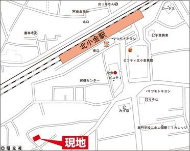 ベルピア・北小金第３－２の地図