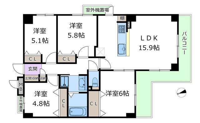 【間取り】 | トーカンマンション千里五月が丘 | エイブルにて取扱い可能な住宅ローンは、全部で10種類以上！お客様にピッタリの住宅ローンを当社のFPよりご案内させて頂きます。住宅ローンのご相談だけでも、お気軽にご相談下さいませ。